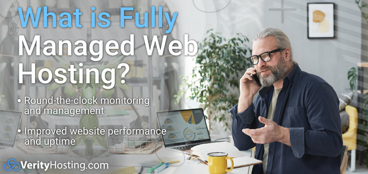 What is fully managed web hosting
