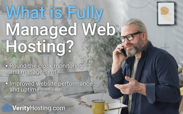 What is fully managed web hosting